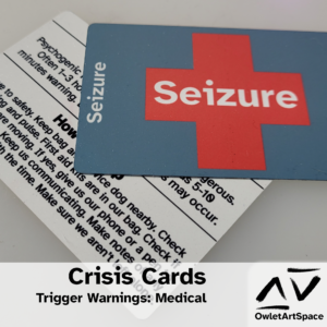 Crisis Cards. 4Dec2022. Medi, Derex, Xaler, Tico. Trigger Warnings: Medical