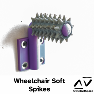 Wheelchair Soft Spikes. 20Apr2023. Myra, Teres.