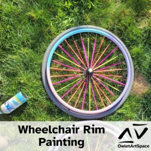 Wheelchair Rim Painting. 20Aug2023. Xaler, V.